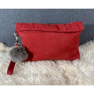 Anthropologie Suede Wristlet/Clutch